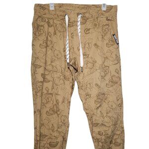 ECKO Unltd. Floral Print Joggers, Adjustable Waistband, Comfy And Stylish Size S